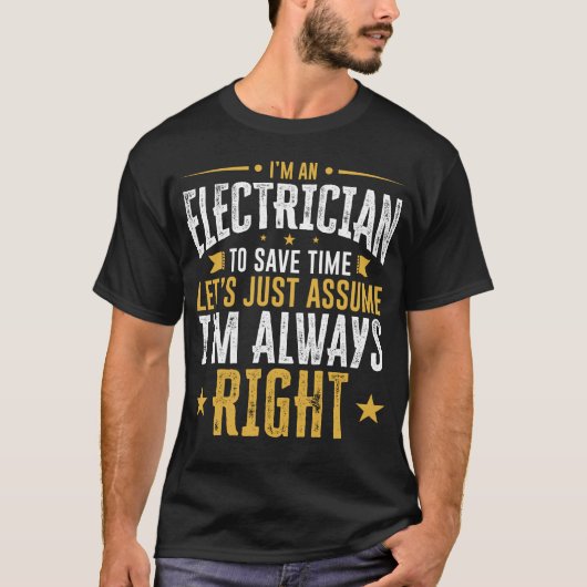 Elektrisch Shirt sparen Tijd veronderstellen dat i (Voorkant)