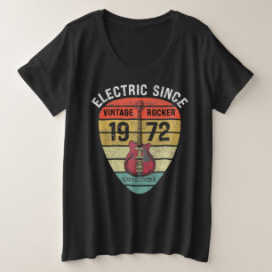 Elektrisch sinds 1972 - Rocker Guitar Pick Grote Maat T-shirt
