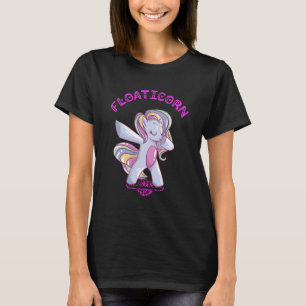 Elektrisch skateboard drijvende unicorn skateboard t-shirt