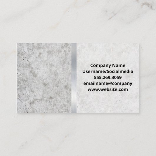 Elektrisch stekker | Hardhat Visitekaartje (Achterkant)