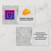 Elektrisch stekker | Hardhat Visitekaartje (Voorkant / Achterkant)