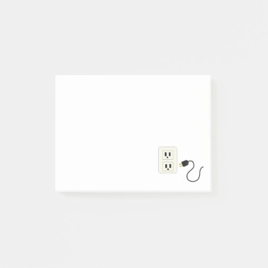 Elektrisch Stopcontact en Snoer Post-it® Notes (Voorkant)