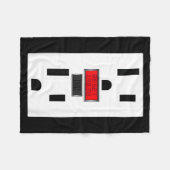 Elektrisch stopcontact grappige Halloween Fleece Deken (Voorkant (Horizontaal))