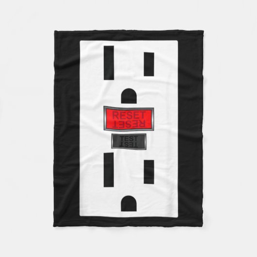 Elektrisch stopcontact grappige Halloween Fleece Deken (Voorkant)