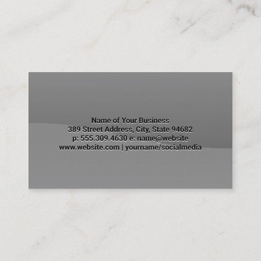 Elektrisch Stopcontact Icoon | Elektrikien Visitekaartje (Achterkant)