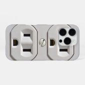 Elektrisch stopcontact inpluggen iPhone hoesje (Achterkant horizontaal)