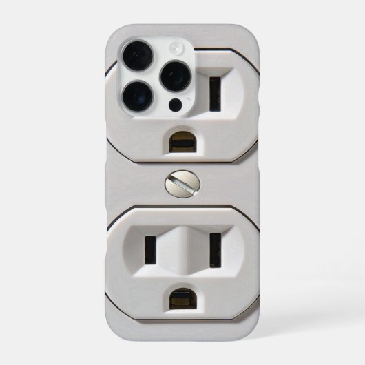 Elektrisch stopcontact inpluggen iPhone hoesje (Achterkant)