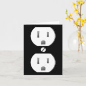 Elektrisch stopcontact makkelijk kostuum kaart (Gele Bloem)