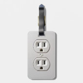 Elektrisch Stopcontact Plug-in Bagagelabel (Achterkant verticaal)