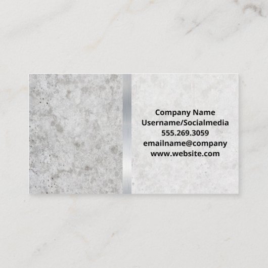 Elektrisch Stopcontact Vermogenspictogram | Blauw  Visitekaartje (Achterkant)