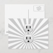 Elektrisch stopventiel past dit aan! briefkaart (Voorkant / Achterkant)