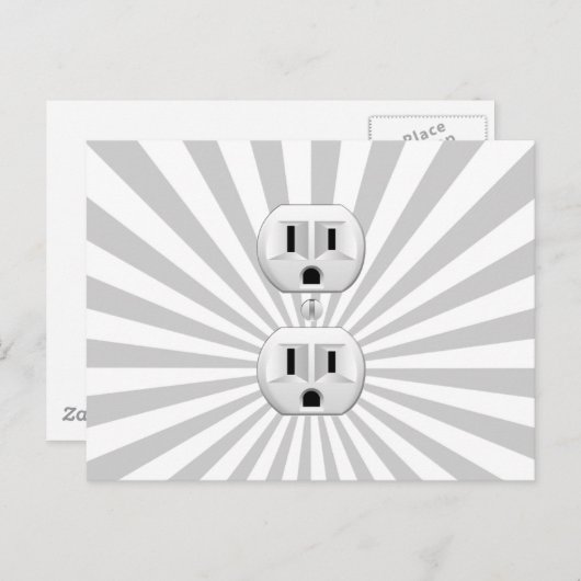 Elektrisch stopventiel past dit aan! briefkaart (Voorkant / Achterkant)