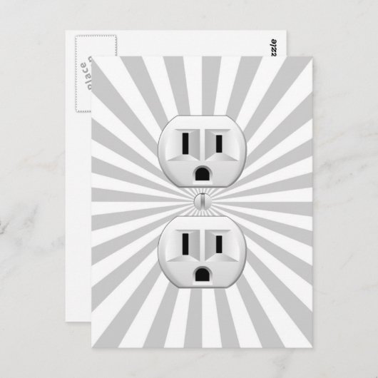 Elektrisch stopventiel past dit aan! briefkaart (Voorkant / Achterkant)