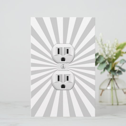 Elektrisch stopventiel past dit aan! briefpapier (Staand voorkant)