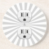 Elektrisch stopventiel past dit aan! zandsteen onderzetter (Voorkant)