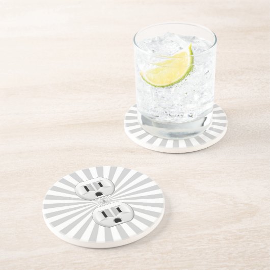 Elektrisch stopventiel past dit aan! zandsteen onderzetter (Zijkant)