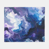 Elektrisch Storm Abstract Fleece Deken (Voorkant (Horizontaal))