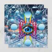 Elektrisch Storm Feestdagenkaart (Voorkant / Achterkant)