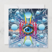 Elektrisch Storm Feestdagenkaart (Voorkant)