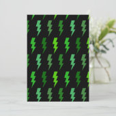 Elektrisch Storm met groene bliksem Kaart (Staand voorkant)