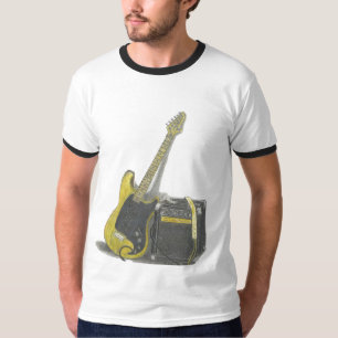 Elektrisch T-shirt voor gitaar en amp