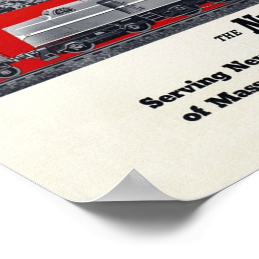 Elektrisch tracé ~ Vintage Travel Poster (Hoek)