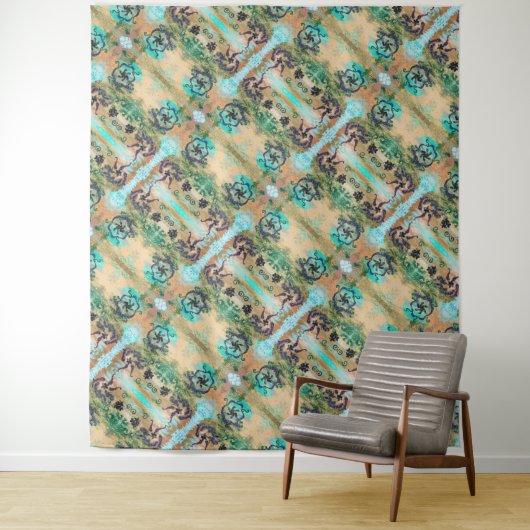 Elektrisch universum — Kunstboomstammen Wandkleed (In situ)