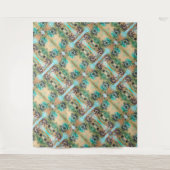 Elektrisch universum — Kunstboomstammen Wandkleed (Voorkant)