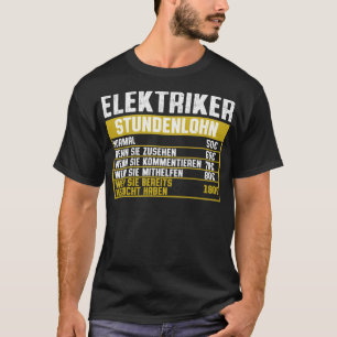 Elektrisch uurloon astronaut verjaardag regenboog t-shirt