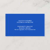 Elektrisch Visitekaartje (Achterkant)