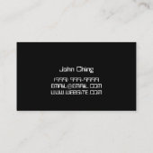 Elektrisch Visitekaartje (Achterkant)