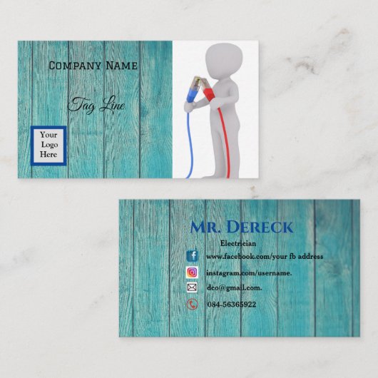 Elektrisch Visitekaartje (Voorkant / Achterkant)