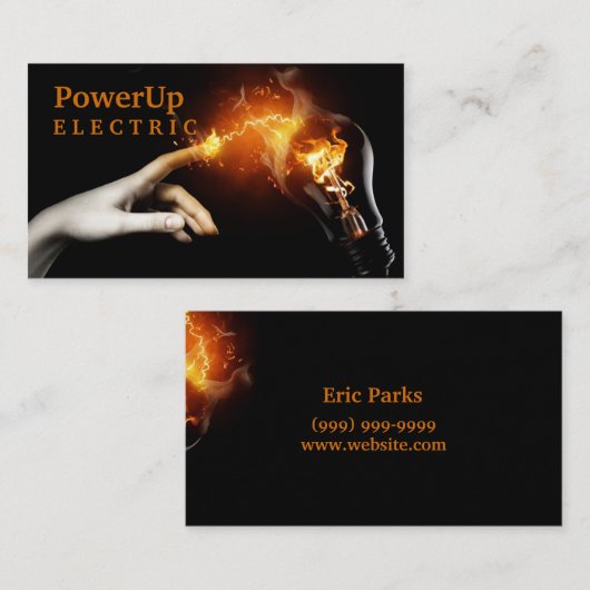 Elektrisch Visitekaartje (Voorkant / Achterkant)