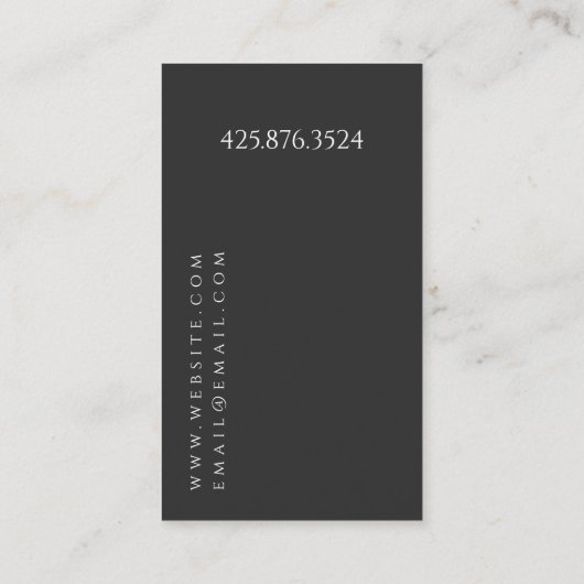 Elektrisch Visitekaartje (Achterkant)