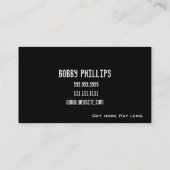 Elektrisch visitekaartje (Achterkant)