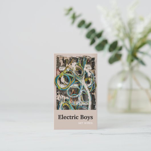 Elektrisch Visitekaartje (Staand voorkant)