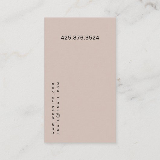 Elektrisch Visitekaartje (Achterkant)