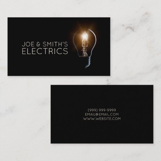 Elektrisch Visitekaartje (Voorkant / Achterkant)