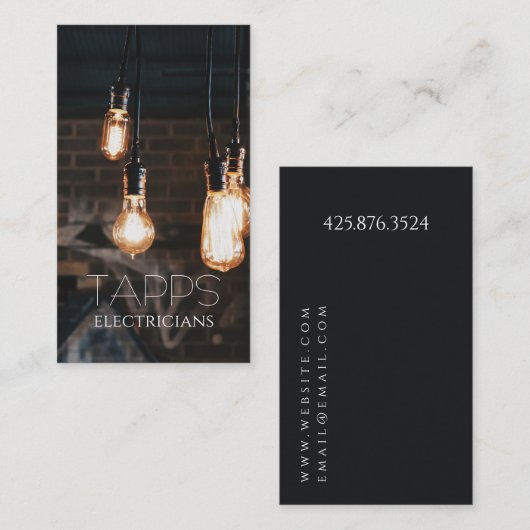 Elektrisch Visitekaartje (Voorkant / Achterkant)