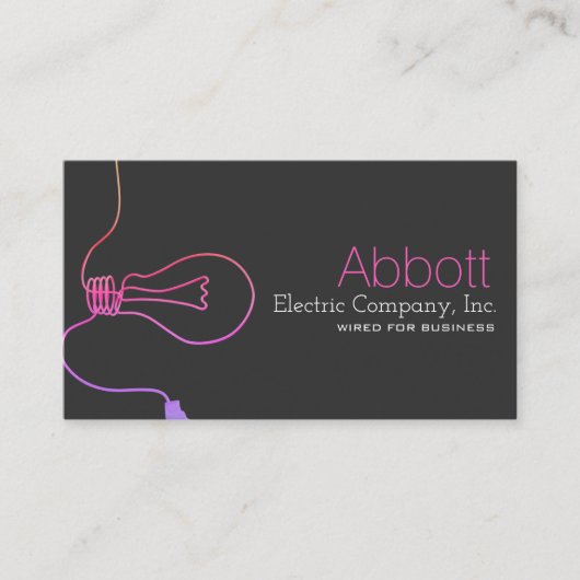 Elektrisch Visitekaartje voor de bouw (Voorkant)