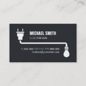 Elektrisch Visitekaartje voor plug-draad en lichte (Voorkant)