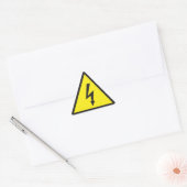 Elektrisch Waarschuwingssymbool Driehoek Sticker (Envelop)