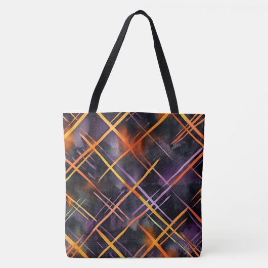 Elektrisch web - een Halloween-raster in beweging Tote Bag (Voorkant)