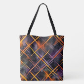 Elektrisch web - een Halloween-raster in beweging Tote Bag (Achterkant)
