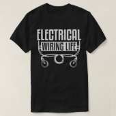Elektrisch werk voor elektrische bedrading t-shirt (Design voorkant)