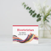 Elektrisch Wire Voltage Maintenance Professional Visitekaartje (Staand voorkant)