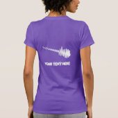 Elektrisch wit golfvormig gitaargeluid t-shirt (Achterkant)