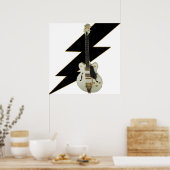 Elektrisch wit Poster (Keuken)