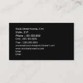 Elektrisch zakelijk Visitekaartje (Achterkant)