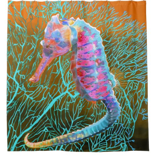 Elektrisch zeepaarddouchegordijn douchegordijn (Voorkant)